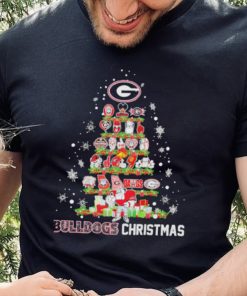 Official Georgia Bulldogs Logo Tree Bulldogs Christmas Shirt