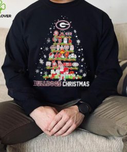 Official Georgia Bulldogs Logo Tree Bulldogs Christmas Shirt