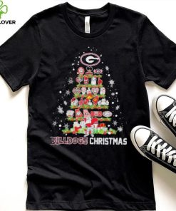 Official Georgia Bulldogs Logo Tree Bulldogs Christmas Shirt