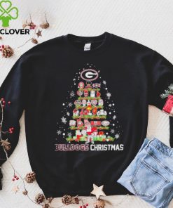 Official Georgia Bulldogs Logo Tree Bulldogs Christmas Shirt