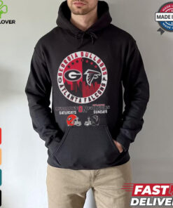 Official Georgia Bulldogs On Saturdays x Atlanta Falcons On Sunday Logo 2024 Shirt