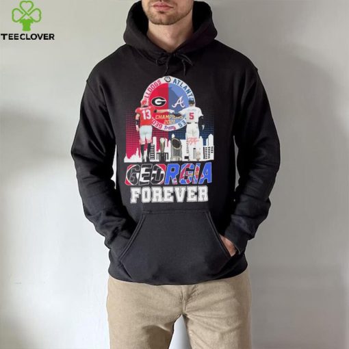 Official Georgia Bulldogs Stetson Bennett And Atlanta Braves Freddie Freeman Georgia Forever Signatures hoodie, sweater, longsleeve, shirt v-neck, t-shirt