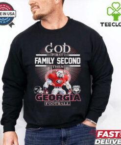 Official Georgia Bulldogs god first family second then Georgia football mascot shirt