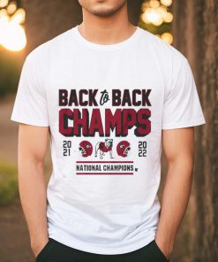 Official Georgia Football Back To Back Champs Shirt
