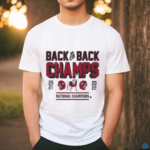 Official Georgia Football Back To Back Champs Shirt