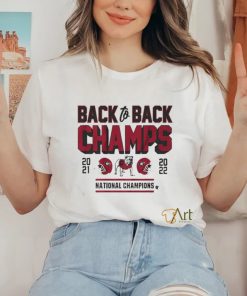 Official Georgia Football Back To Back Champs Shirt