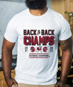 Official Georgia Football Back To Back Champs Shirt