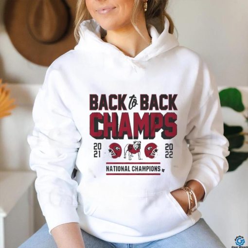 Official Georgia Football Back To Back Champs Shirt