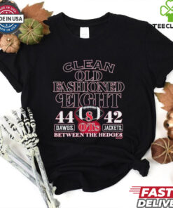 Official Georgia Football We Run This State 8 OT’s Georgia Tech Victory Shirt featuring a bold design celebrating Georgia's thrilling victory over Georgia Tech in 8 overtime periods.