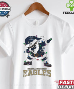 Official Georgia Southern Eagles Dabbing Santa Claus Ugly Christmas Light shirt