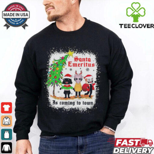 Official Ghost Santa Emeritus Is Coming To Town Christmas Shirt