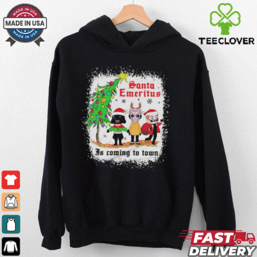 Official Ghost Santa Emeritus Is Coming To Town Christmas Shirt