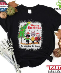 Official Ghost Santa Emeritus Is Coming To Town Christmas Shirt
