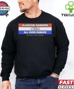 Official Glasgow Rangers 1872 All Over Europe T shirt