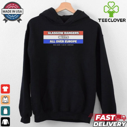Official Glasgow Rangers 1872 All Over Europe T shirt