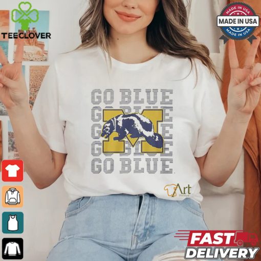 Official Go Blue Homage University of Michigan ’64 Vintage Logo t shirt