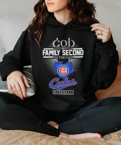 Official God First Family Second The Chicago Cubs Baseball Heart 2024 shirt
