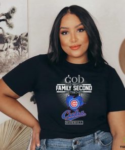 Official God First Family Second The Chicago Cubs Baseball Heart 2024 shirt