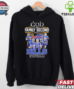 Official God First Family Second Then Buffalo Bills Football Signatures T shirts