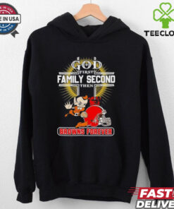Official God First Family Second Then Cleveland Browns Forever Shirt