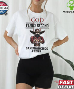 Official God First Family Second Then San Francisco 49Ers Mascot 2024 Shirt