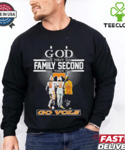 Official God First Family Second Then Tennessee Vols Dylan Sampson Nico Iamaleava And Josh Heupel Shirt