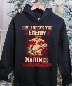 Official God judges the enemy marins arrange the meeting shirt