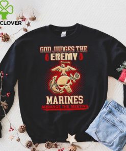 Official God judges the enemy marins arrange the meeting shirt