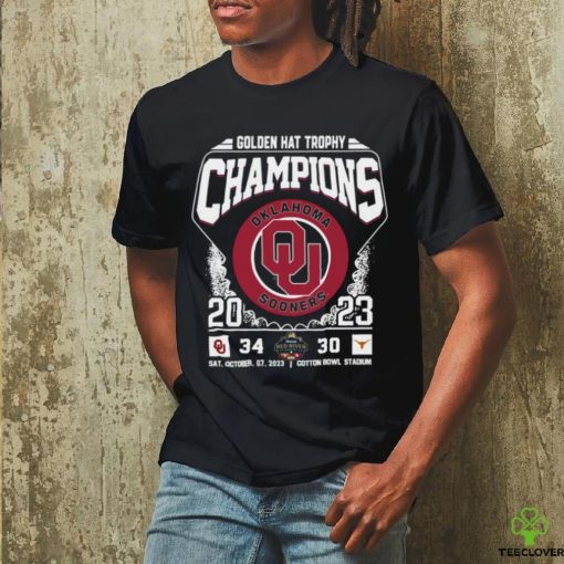 Official Golden Hat Trophy Champions Oklahoma Sooners 2023 T Shirt