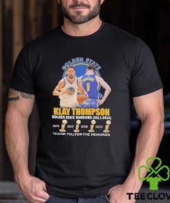 Official Golden State Warriors Klay Thompson 2011 2024 Thank You For The Memories T hoodie, sweater, longsleeve, shirt v-neck, t-shirt