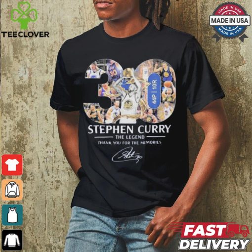 Official Golden State Warriors Stephen Curry The Legend Thank You T Shirt