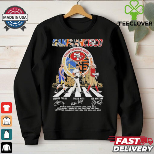 Official Golden State Warriors x San Francisco 49ers x San Francisco Giants Signature Thank You For The Memories Unisex T Shirt