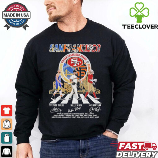 Official Golden State Warriors x San Francisco 49ers x San Francisco Giants Signature Thank You For The Memories Unisex T Shirt