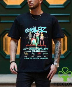 Official Gorillaz 25th Anniversary 1998 2023 Thank You For The Memories signature shirt 3 Official Gorillaz 25th Anniversary 1998 2023 Thank You For The Memories signature shirt
