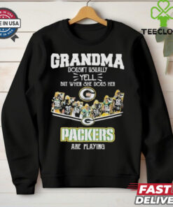 Official Grandma Doesn’t Usually Yell But When She Does Her Green Bay Packers Are Playing Shirt 3 Official Grandma Doesn’t Usually Yell But When She Does Her Green Bay Packers Are Playing Shirt