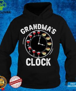 Official Grandmas Clock Wine Drinker Coffee Grandmother T hoodie, sweater, longsleeve, shirt v-neck, t-shirt