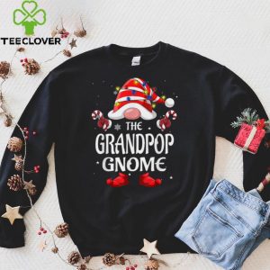 Official Grandpop Lover Gnome Buffalo Plaid Matching Family Christmas T Shirt
