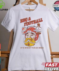 Official Grant Pinkerton Bbq & Football It’s What Texas Does Shirt