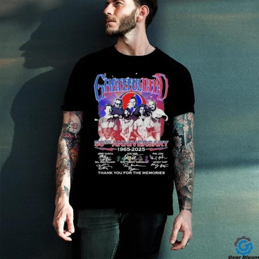 Official Grateful Dead 50th Anniversary 1965 2025 Thank You For The Memories Shirt