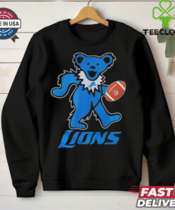 Official Grateful Dead X Detroit Lions Dancing Bear Shirt