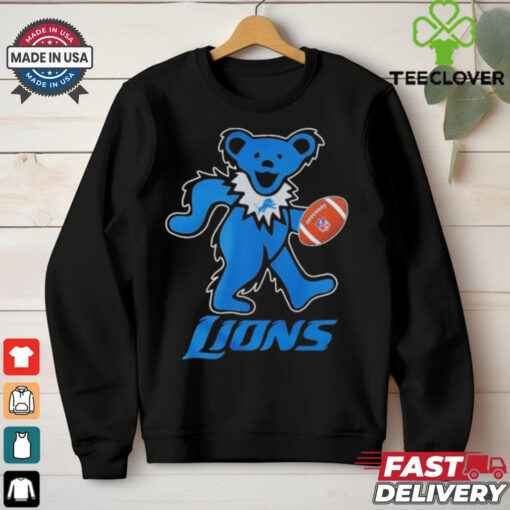 Official Grateful Dead X Detroit Lions Dancing Bear Shirt