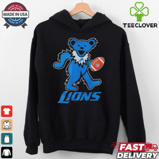 Official Grateful Dead X Detroit Lions Dancing Bear Shirt