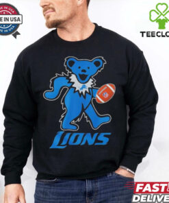 Official Grateful Dead X Detroit Lions Dancing Bear Shirt