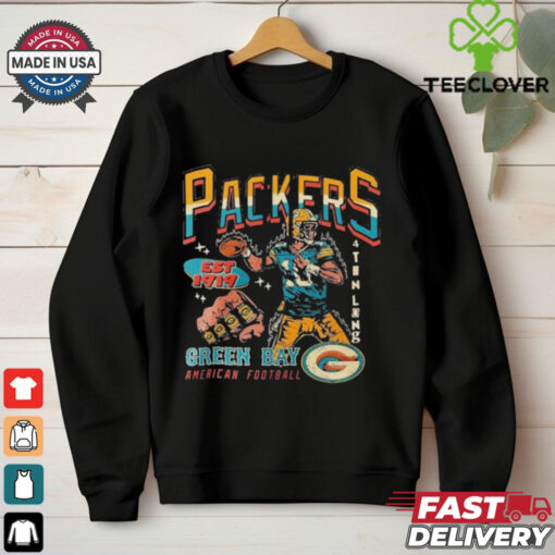 Official Green Bay Packers American Football Graphic 4th N Long Est 1919 Shirt