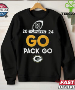 Official Green Bay Packers Go Pack Go 2024 National Football League Playoffs t shirt