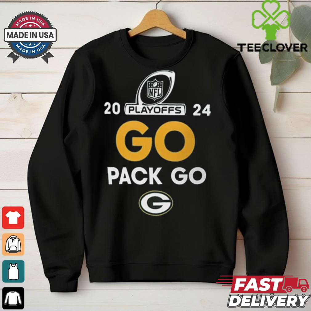 Official Green Bay Packers Go Pack Go 2024 National Football League Playoffs t shirt Official Green Bay Packers Go Pack Go 2024 National Football League Playoffs t shirt