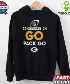 Official Green Bay Packers Go Pack Go 2024 National Football League Playoffs t shirt