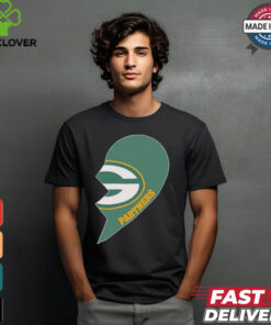 Official Green Bay Packers Partners Half Heart Shirt 1 Official Green Bay Packers Partners Half Heart Shirt
