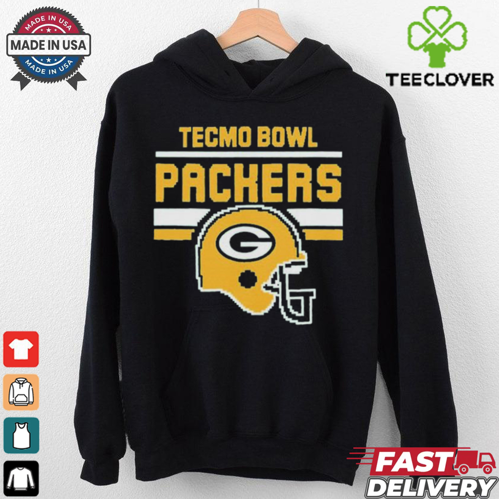 Official Green Bay Packers Tecmo Bowl Helmet T shirts Official Green Bay Packers Tecmo Bowl Helmet T shirts