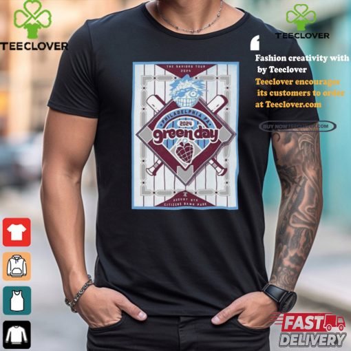 Official Green Day August 9 2024 Citizens Bank Park In Philadelphia PA Poster Shirt